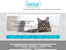 Tablet Screenshot of heritagevethhi.com